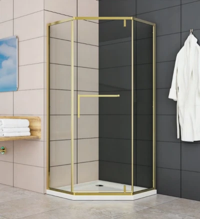 gold shower door gold shower door